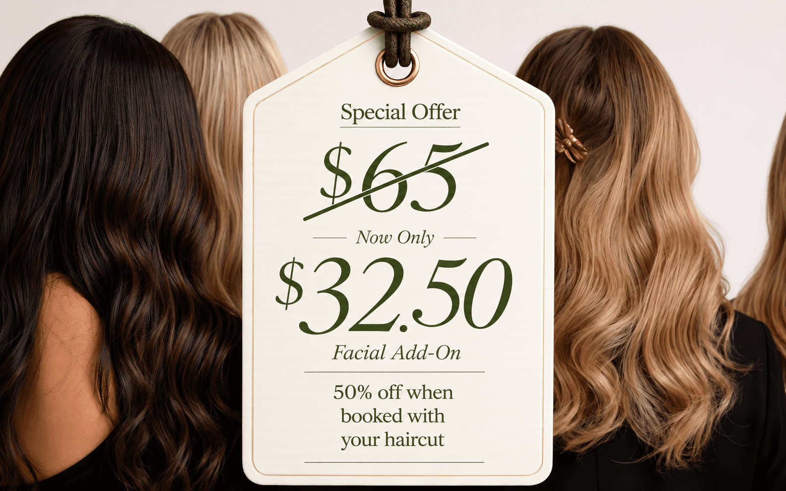 Hair Xpressions facial add-on special offer